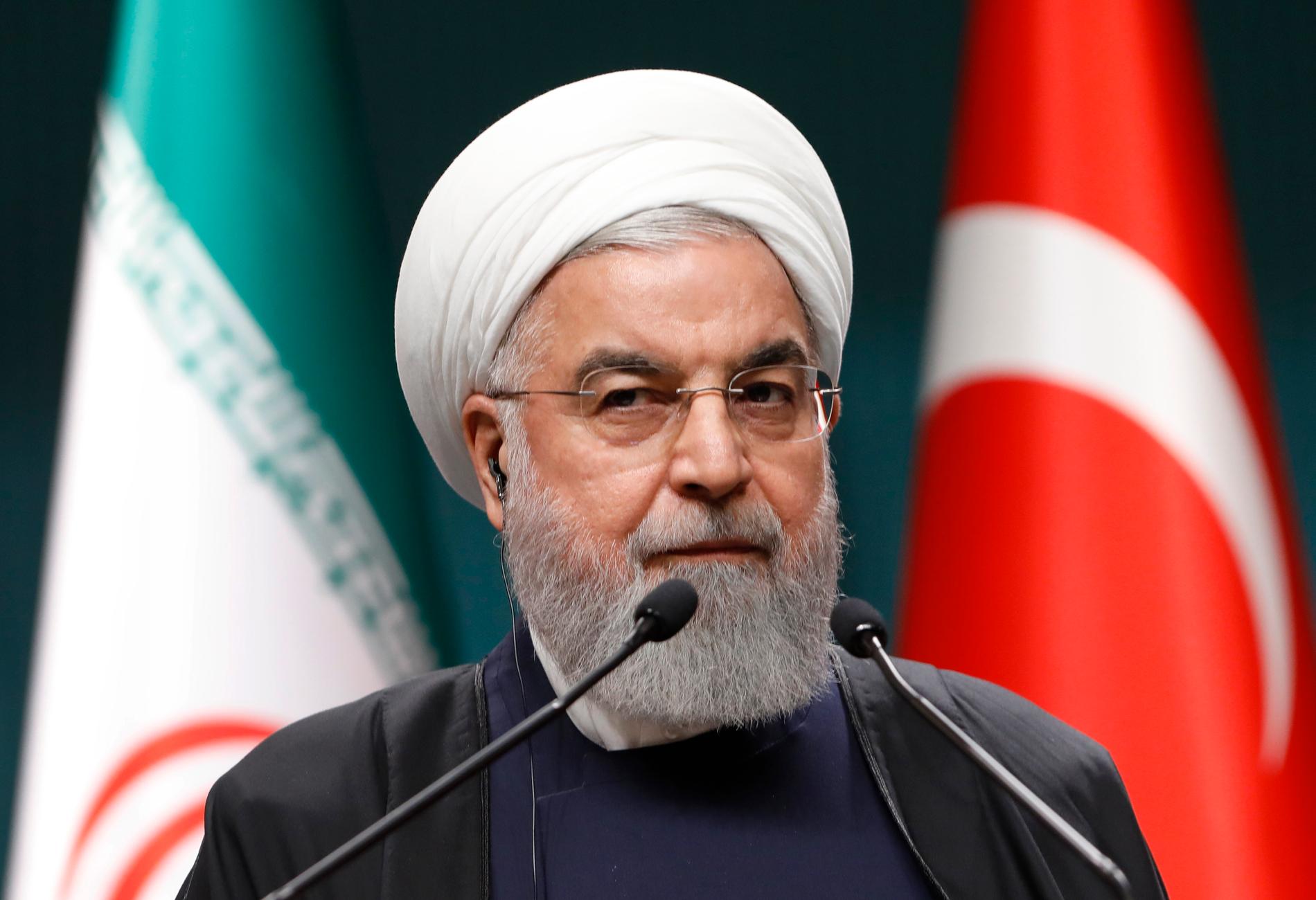 Irans president Hassan Rouhani sade på måndagen att Paymansatelliten skulle studera klimatförändringar i landet. Arkivbild.