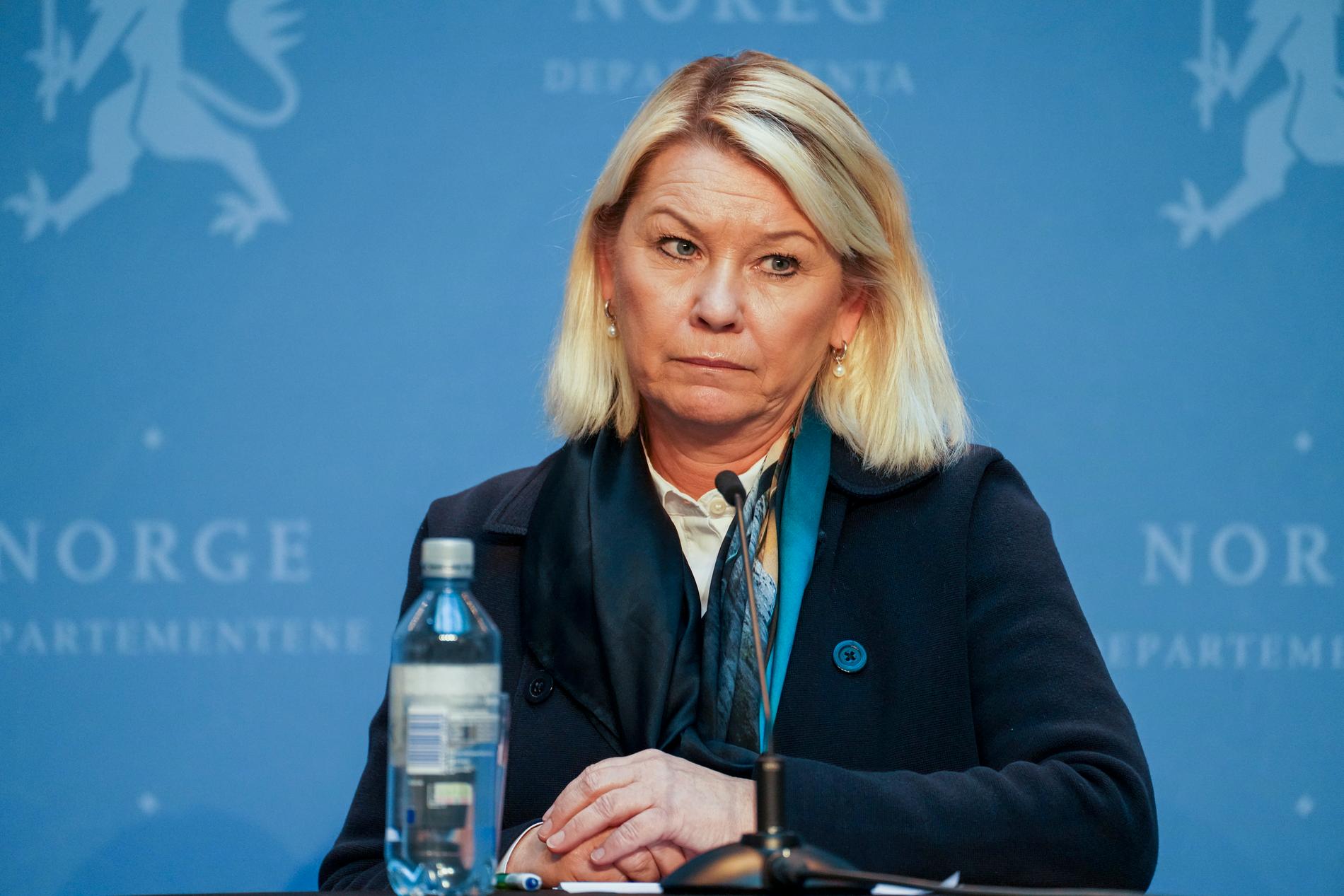Norges justitieminister Monica Mæland. Arkivbild.,