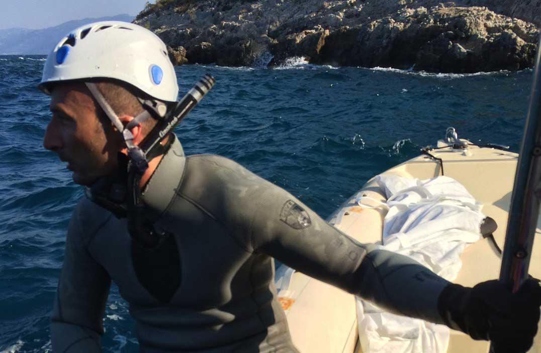 Alexandros Malagaris, chef för dykaresällskapet Samos.