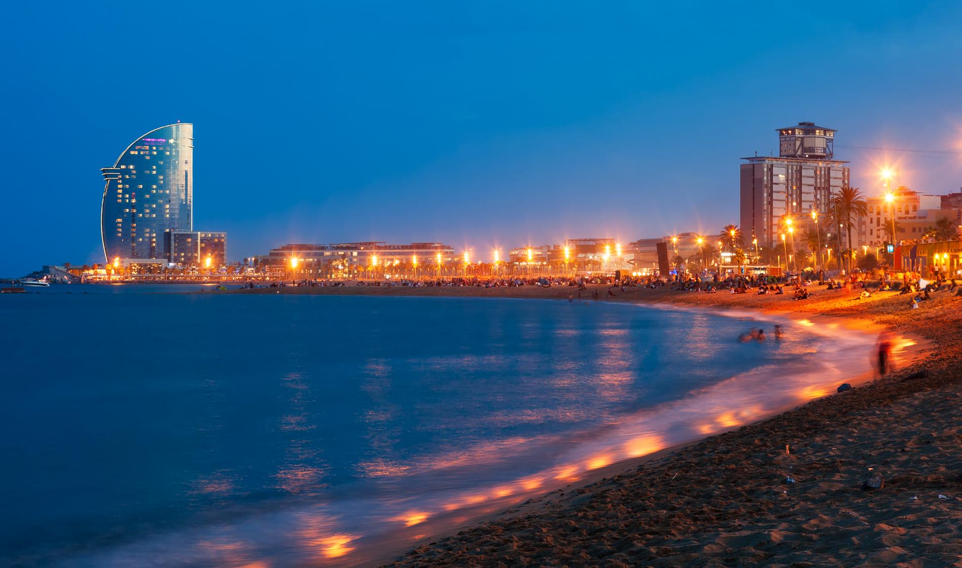 Barcelona riskerar att bli av med sin strand i framtiden. 