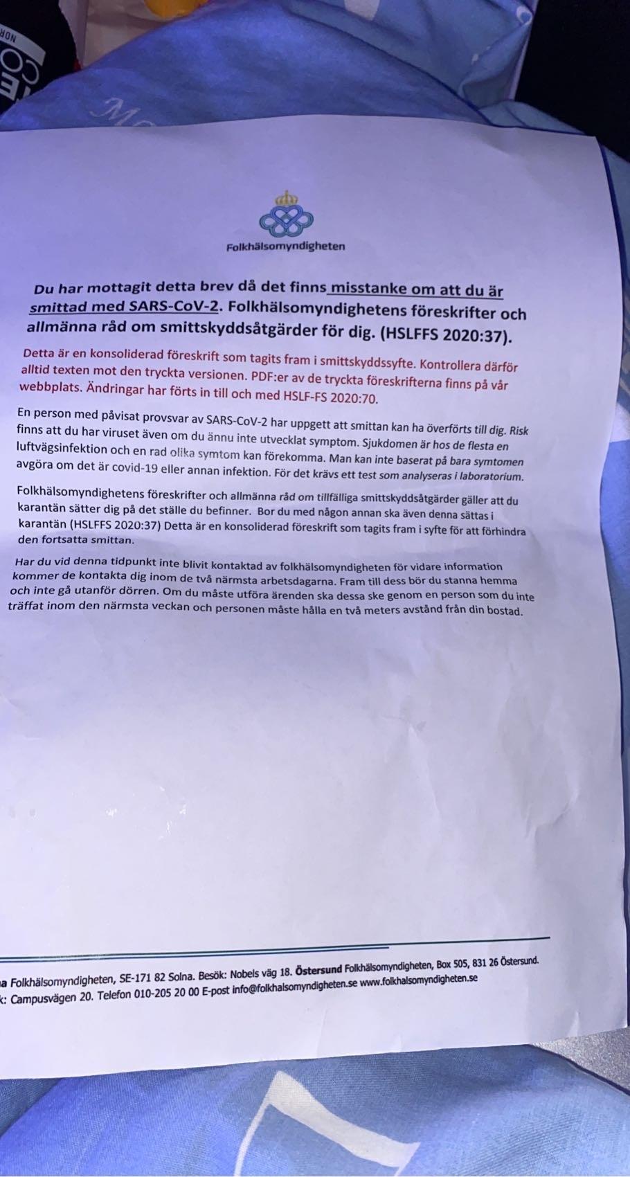 Det här förfalskade brevet hamnade i Luleå-familjens brevlåda häromdagen. 