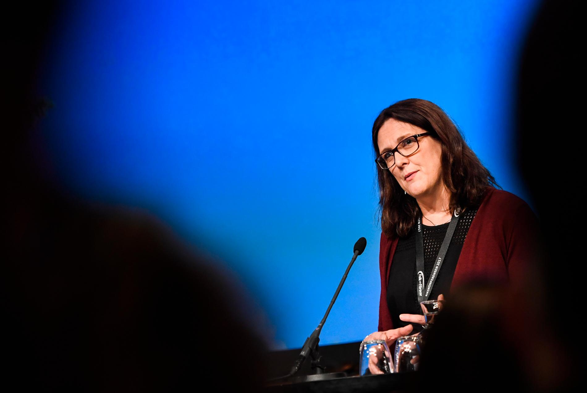 Sveriges EU-kommissionär Cecilia Malmström (L) känner sig färdig med politiken. Arkivbild.