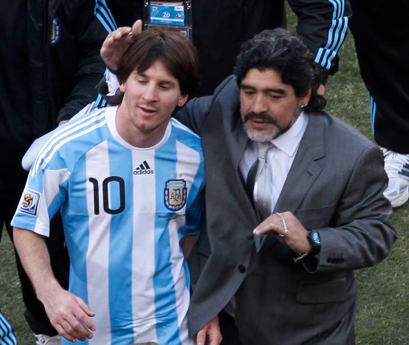 Maradona och Messi.