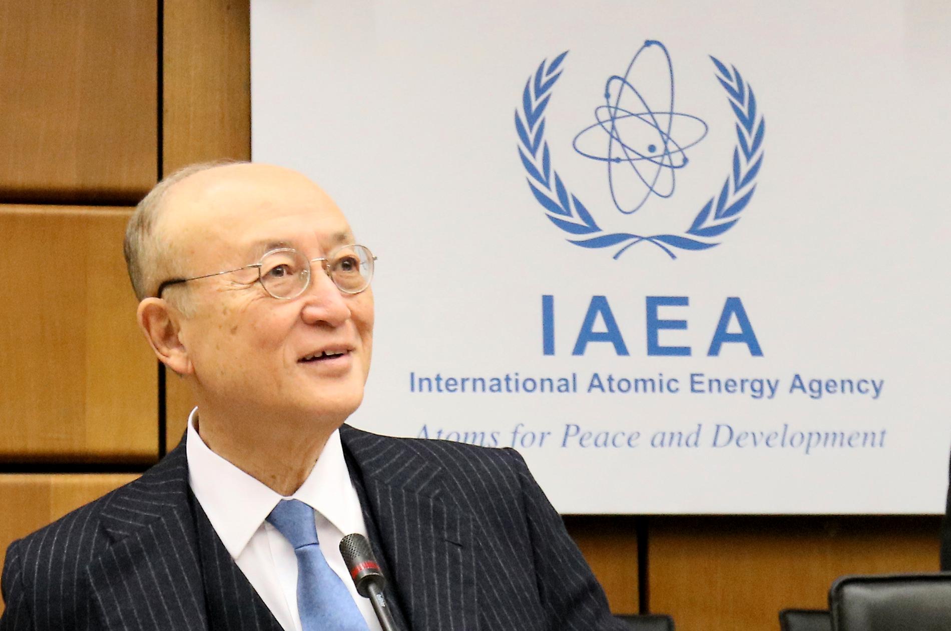 Yukika Amano, chef för det internationella atomenergiorganet IAEA. Arkivbild.