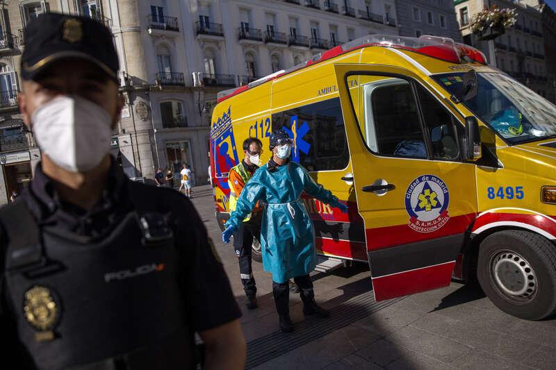 Smittspridningen i Madridregionen är mer än dubbelt så hög som i övriga Spanien.