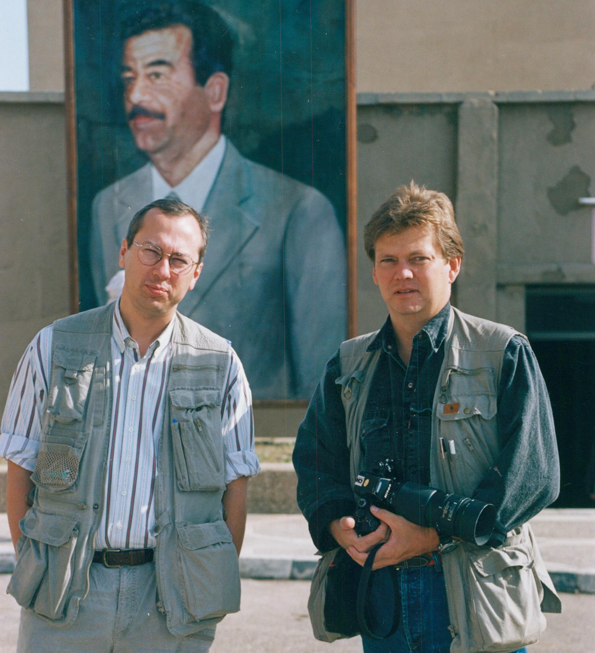 Stefan Borg och Urban Andersson i Irak 1992.