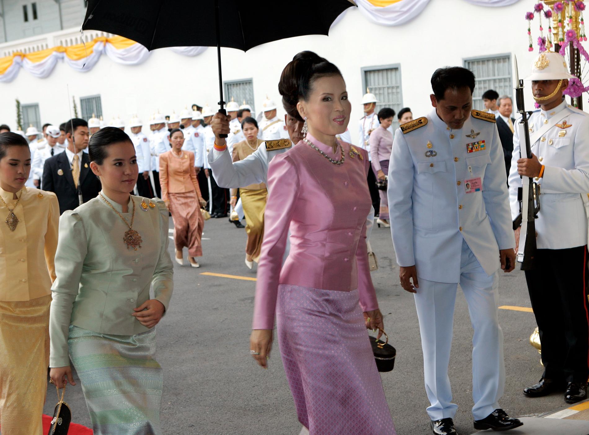 Prinsessan Ubolratana vid det svenska kungaparets besök i Thailand 2006.