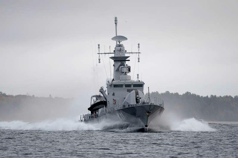 Svenska försvaret under ubåtsjakten i Stockholms skärgård.