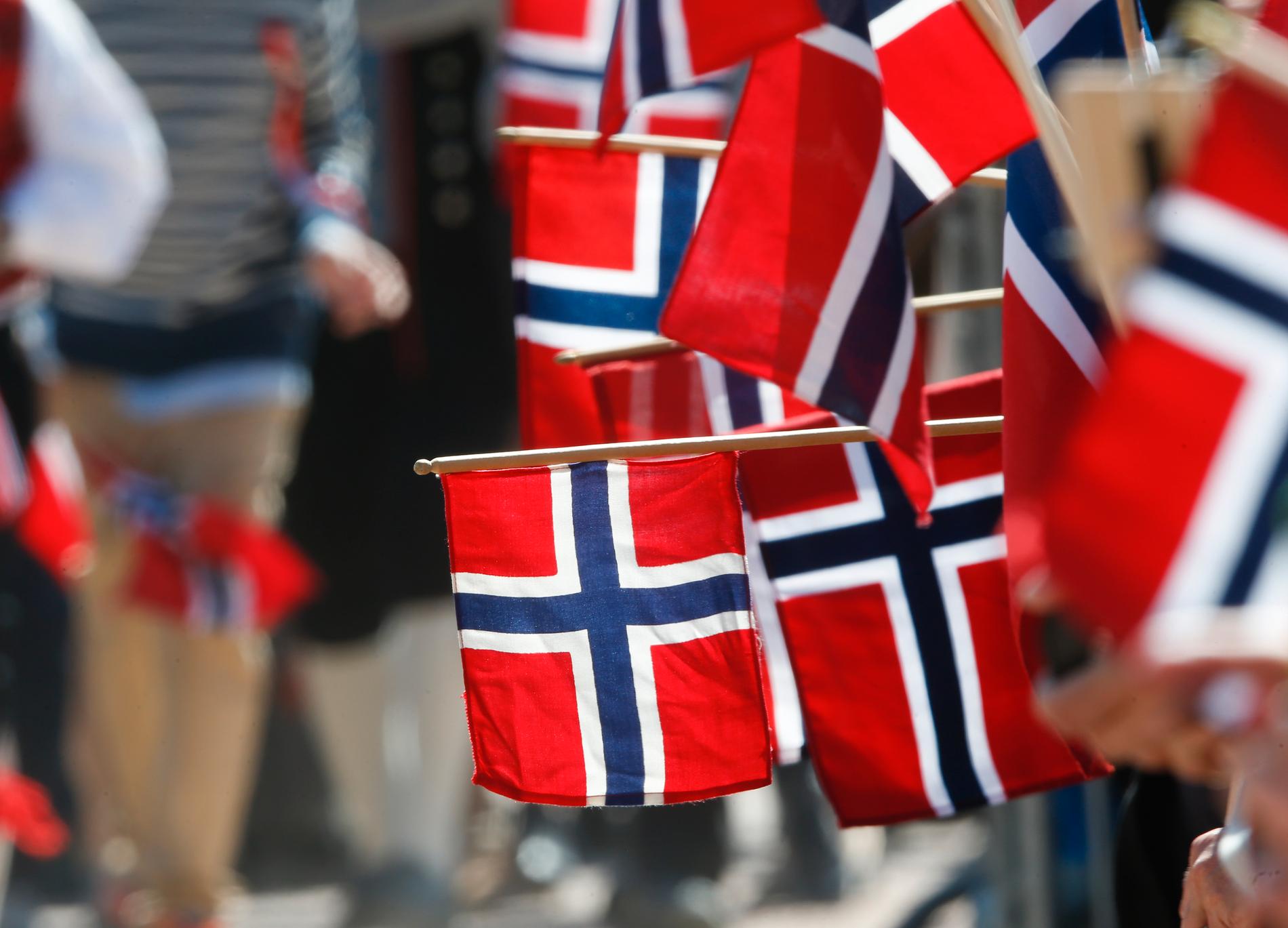 Norge-flaggor.