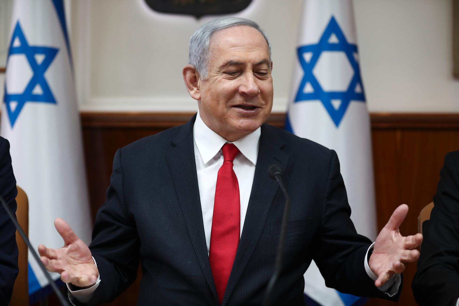 Israels premiärminister Benjamin Netanyahu har officiellt fått uppdraget att bilda ny regering. Arkivbild.