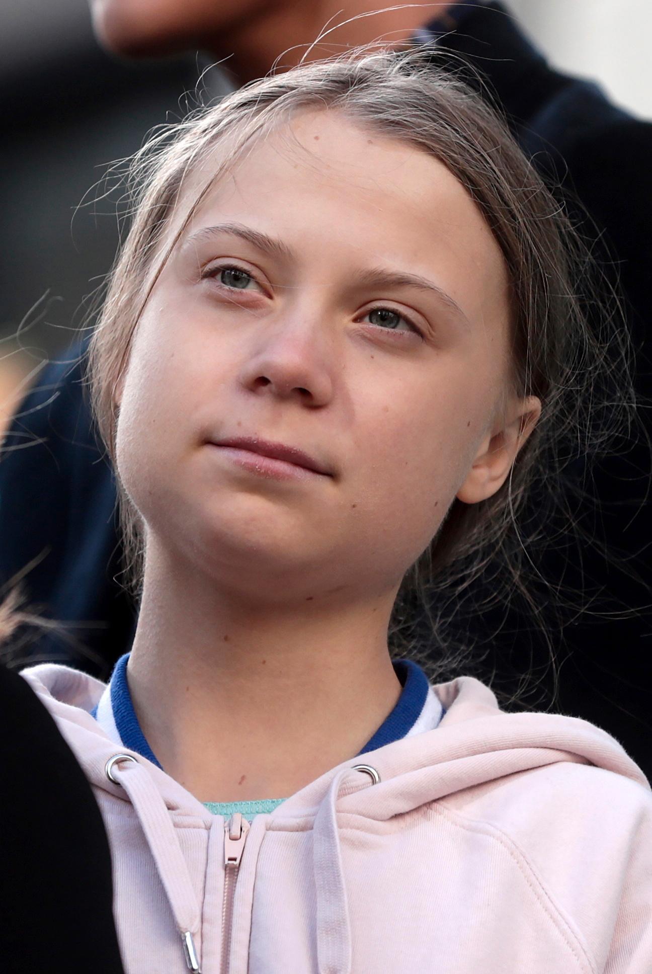 Greta Thunberg.