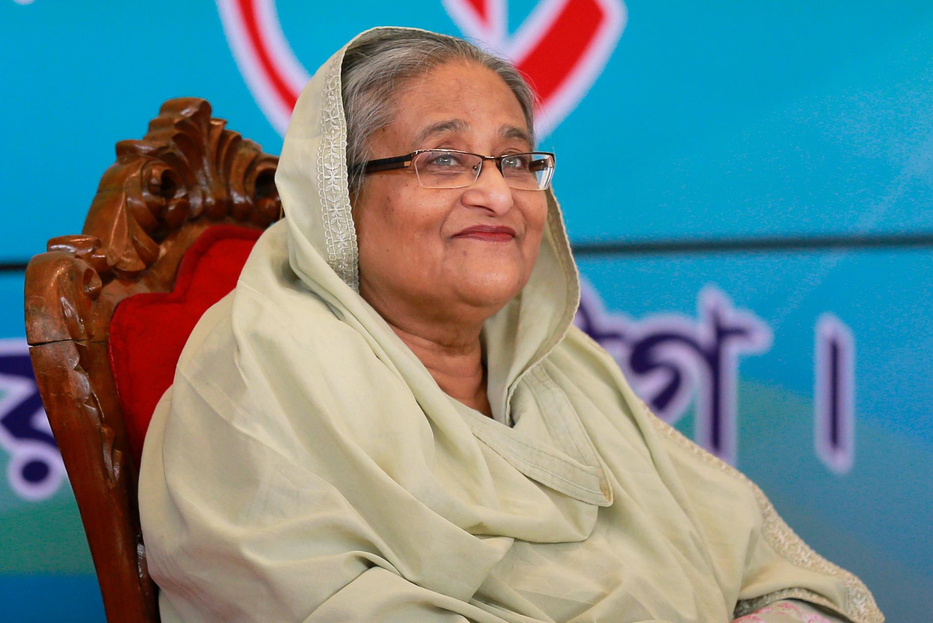 Sheikh Hasina är premiärminister i Bangladesh. Arkivbild.