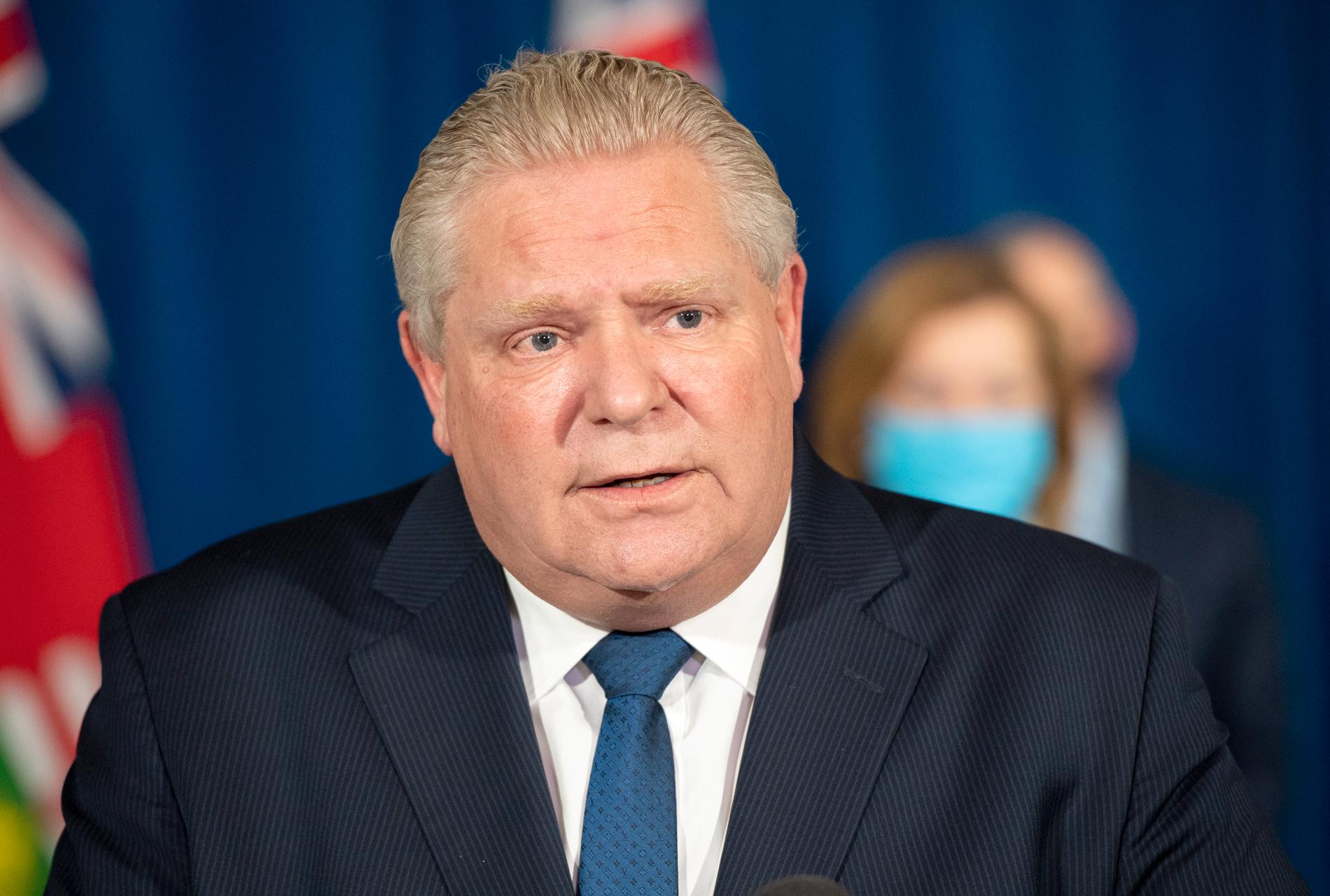 Ontarios premiärminister Doug Ford får inte gehör från polisen. Arkivbild.