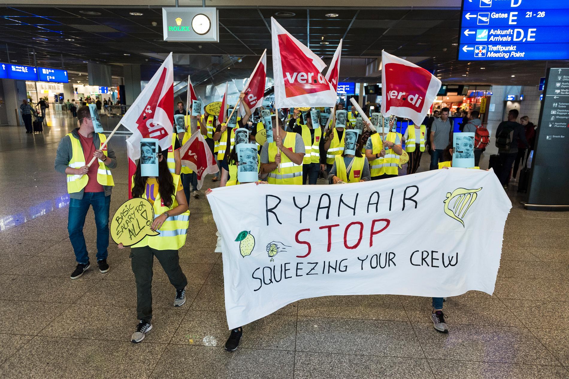 En tidigare Ryanair-strejk. 
