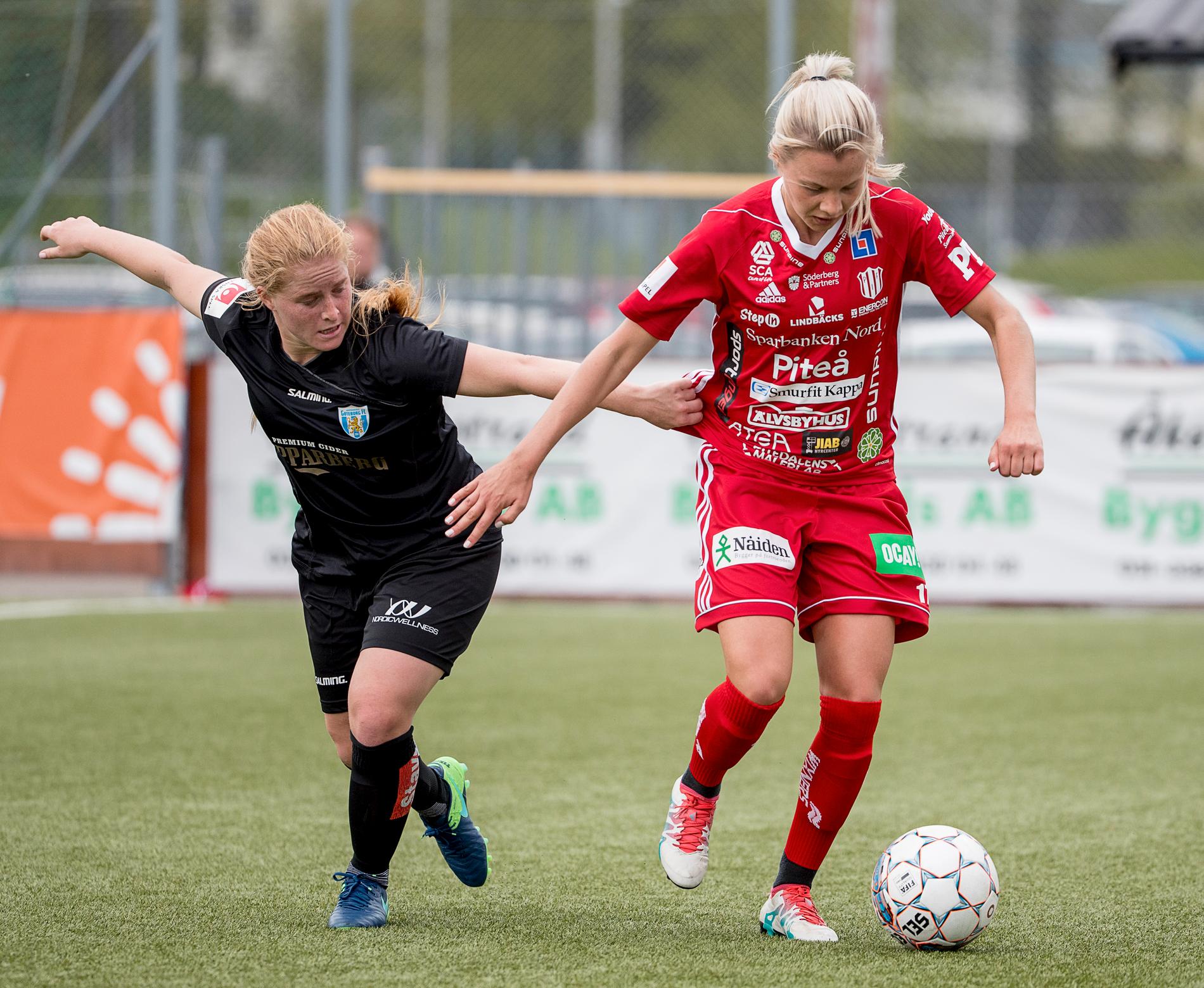 Lotta Ökvist i Piteå, en av fem elitklubbar hon spelat i.