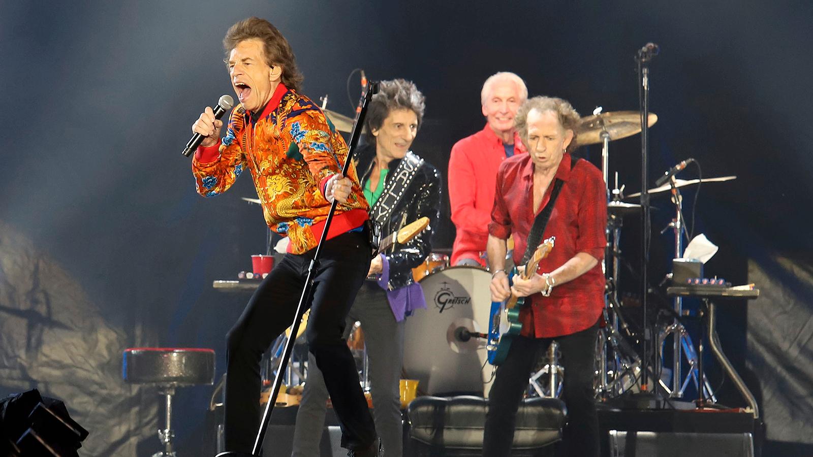 Rolling Stones spelar på Metlife Stadium i New Jersey.