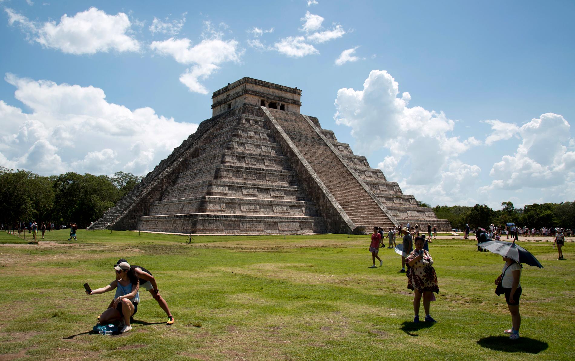 Chichén Itzá på den mexikanska Yucatánhalvön besöks av miljoner turister varje år. Arkivbild.