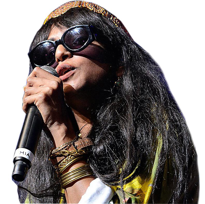 M.I.A är Mathangi Arulpragasam (född 1975), lankesisk-brittisk, sångare, låtskrivare och producent. Foto: AP