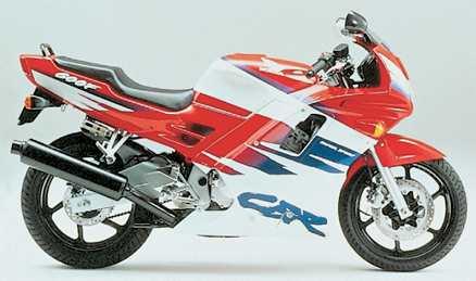 Honda CBR – favorit bland sporthojarna i 600-klassen. Honda Dominator – fungerar bra på grus också.