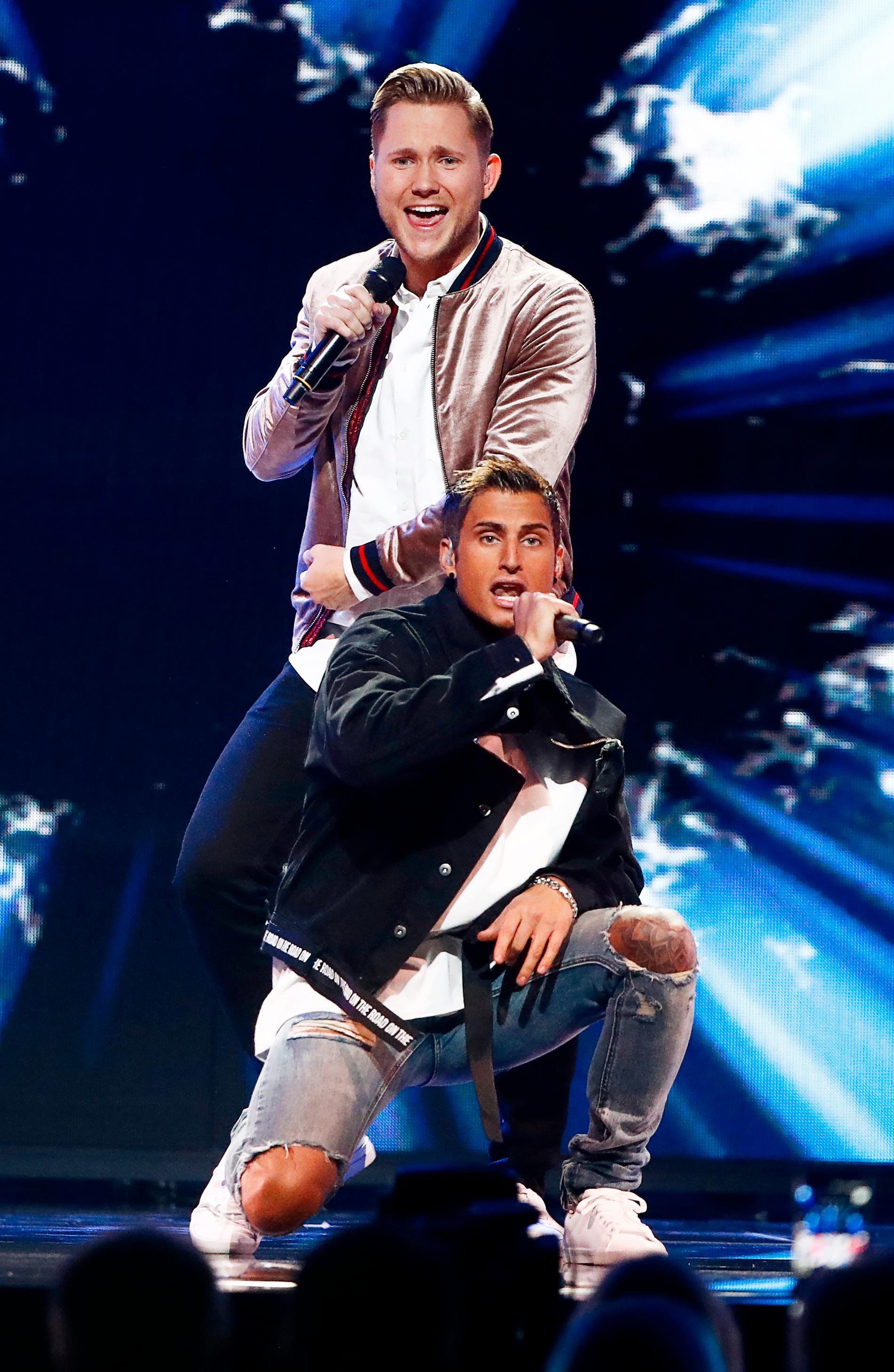 Viktor Frisk och Samir Badran ska delta i finalen av Melodifestivalen på lördag. 