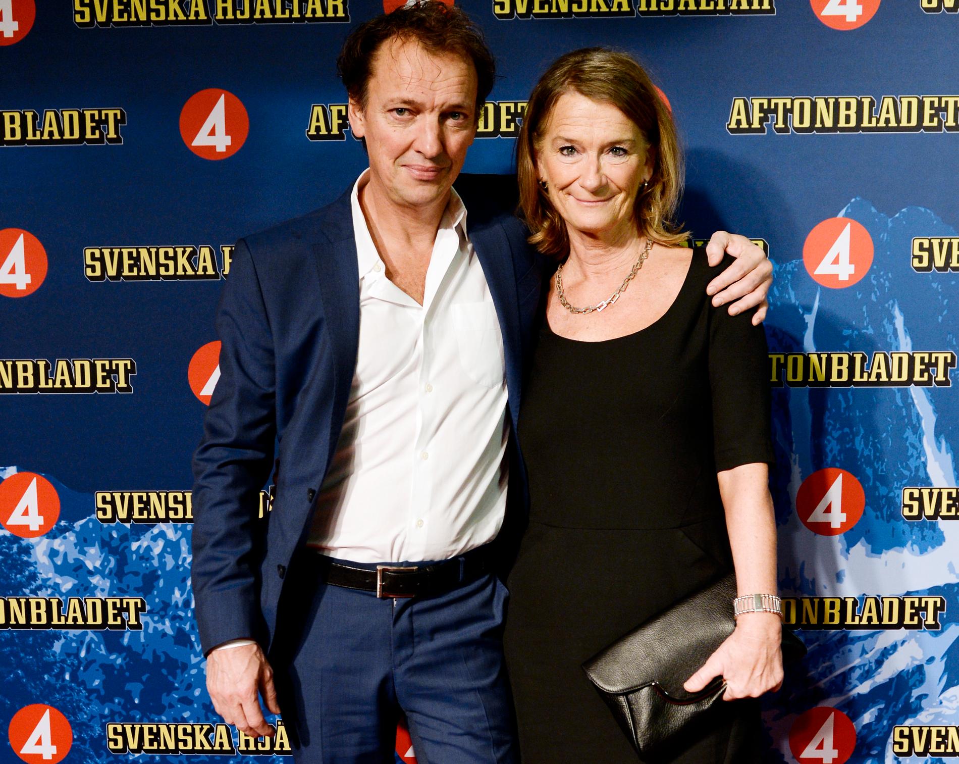 Lennart Ekdal med sin fru Malin Rääf.