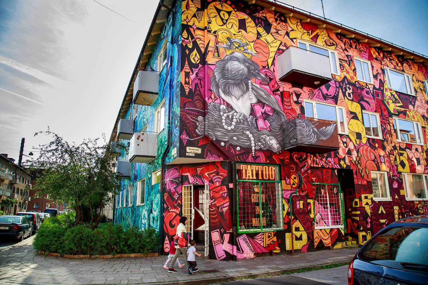 Graffitihuset i Malmö 2014.