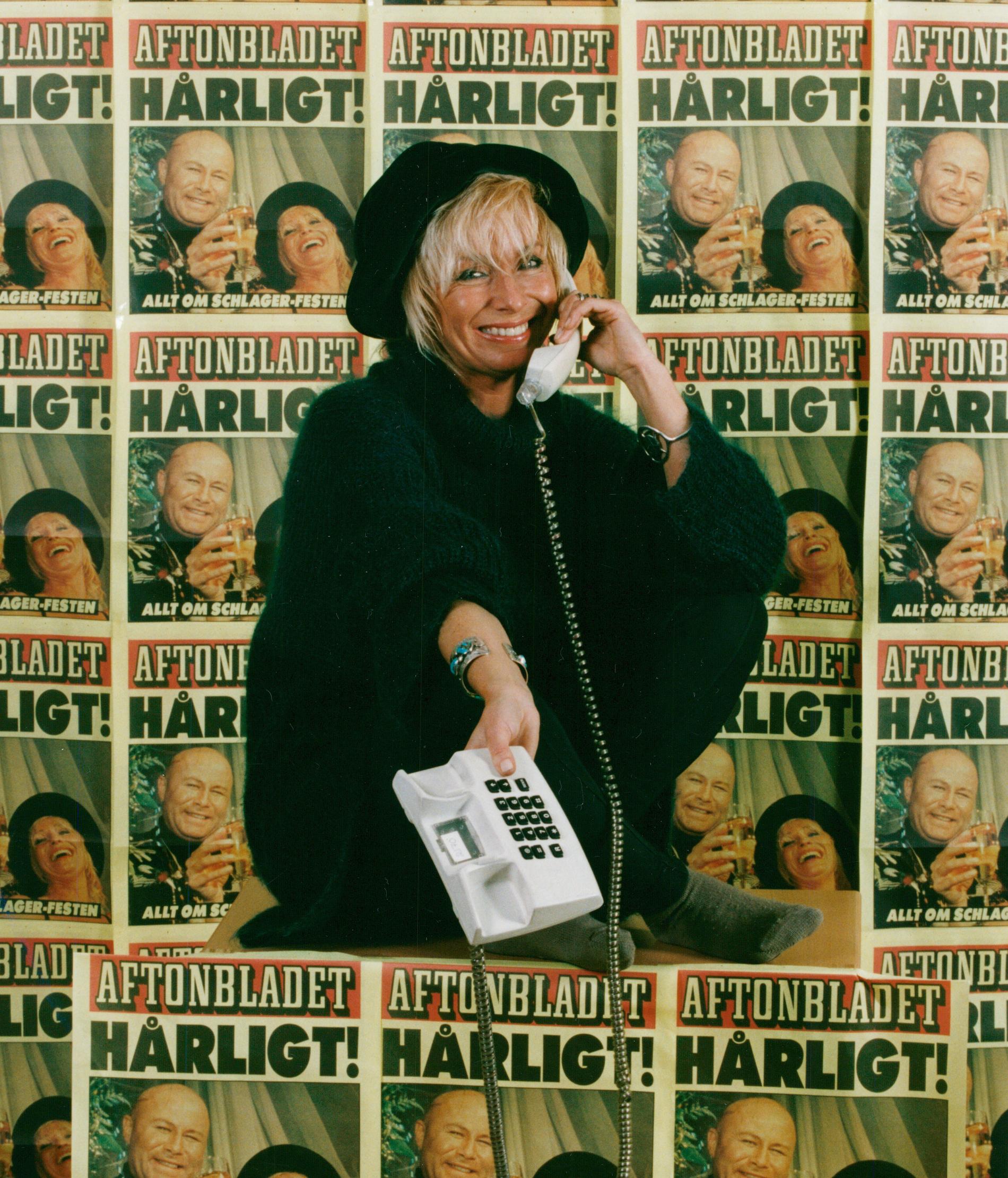 Marie Bergman svarar på Aftonbladets läsares frågor i telefon efter vinsten med ”Stjärnorna” 1994.