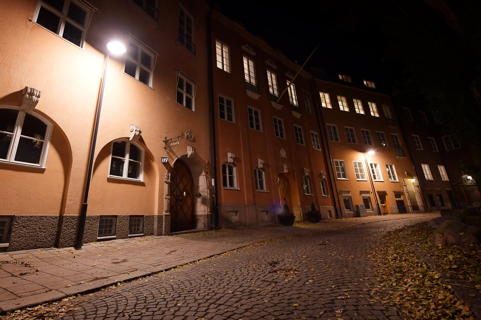 Fastigheten på Östermalm i Stockholm hyste tidigare Allers förlag