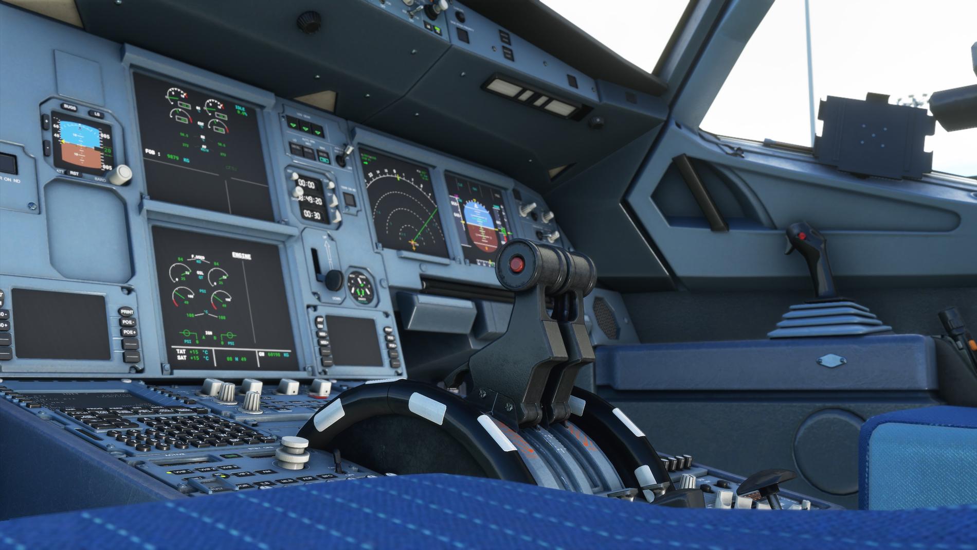 Utvecklarna har samarbetat med flygplansutvecklare för att återskapa cockpit som den ser ut i verkligheten. Pressbild.