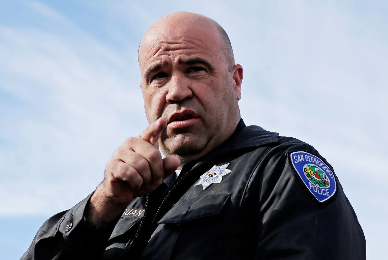 Polischefen i San Bernardino Jarrod Burguan