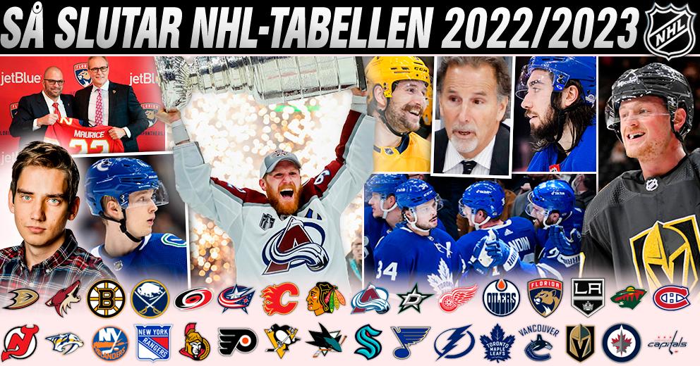 KAMIKAZETIPS: Så här slutar NHL 2022/2023