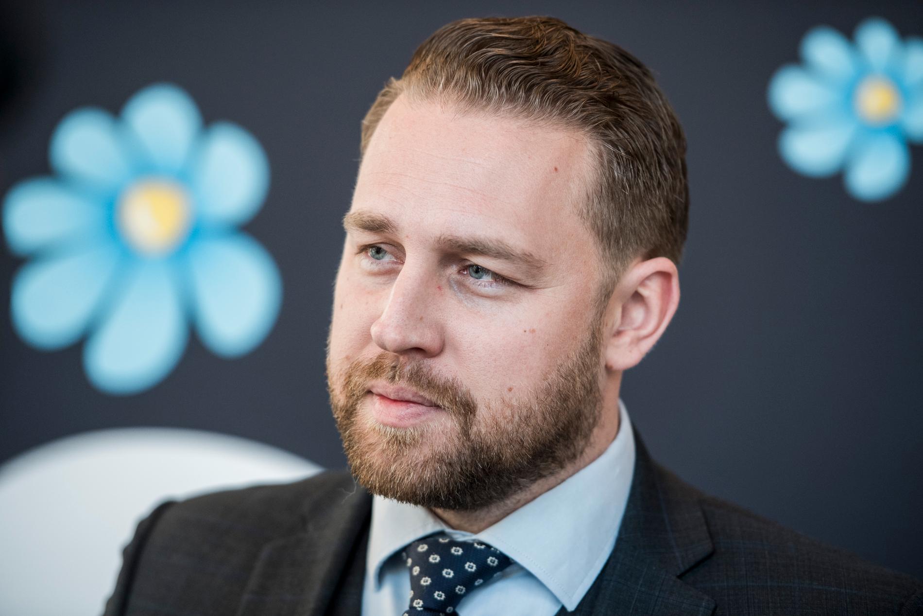 Sverigedemokraterna chefsideolog Mattias Karlsson.