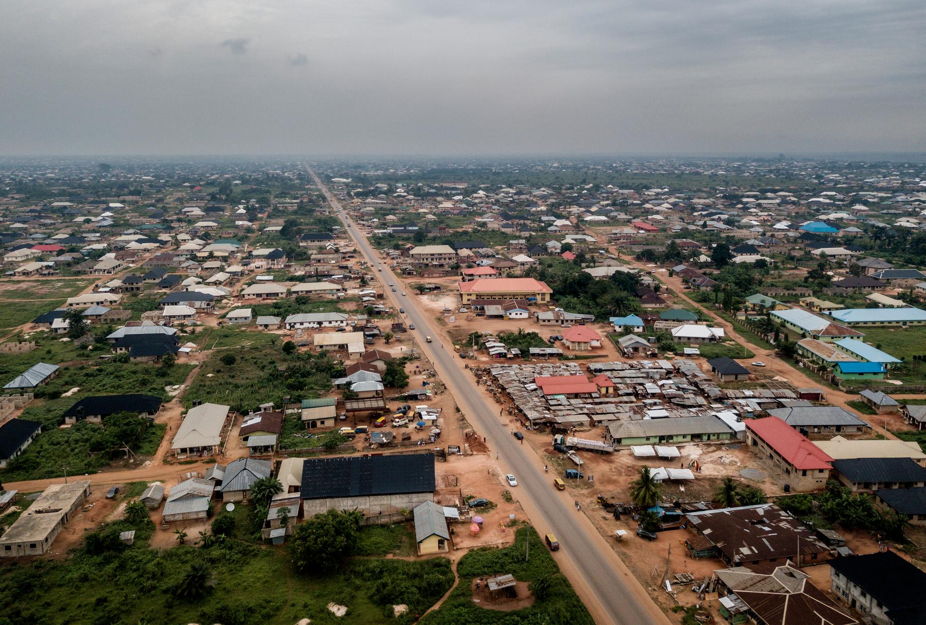 Upper Sakpoba Road i Benin City är ökänd för sina människohandlare.