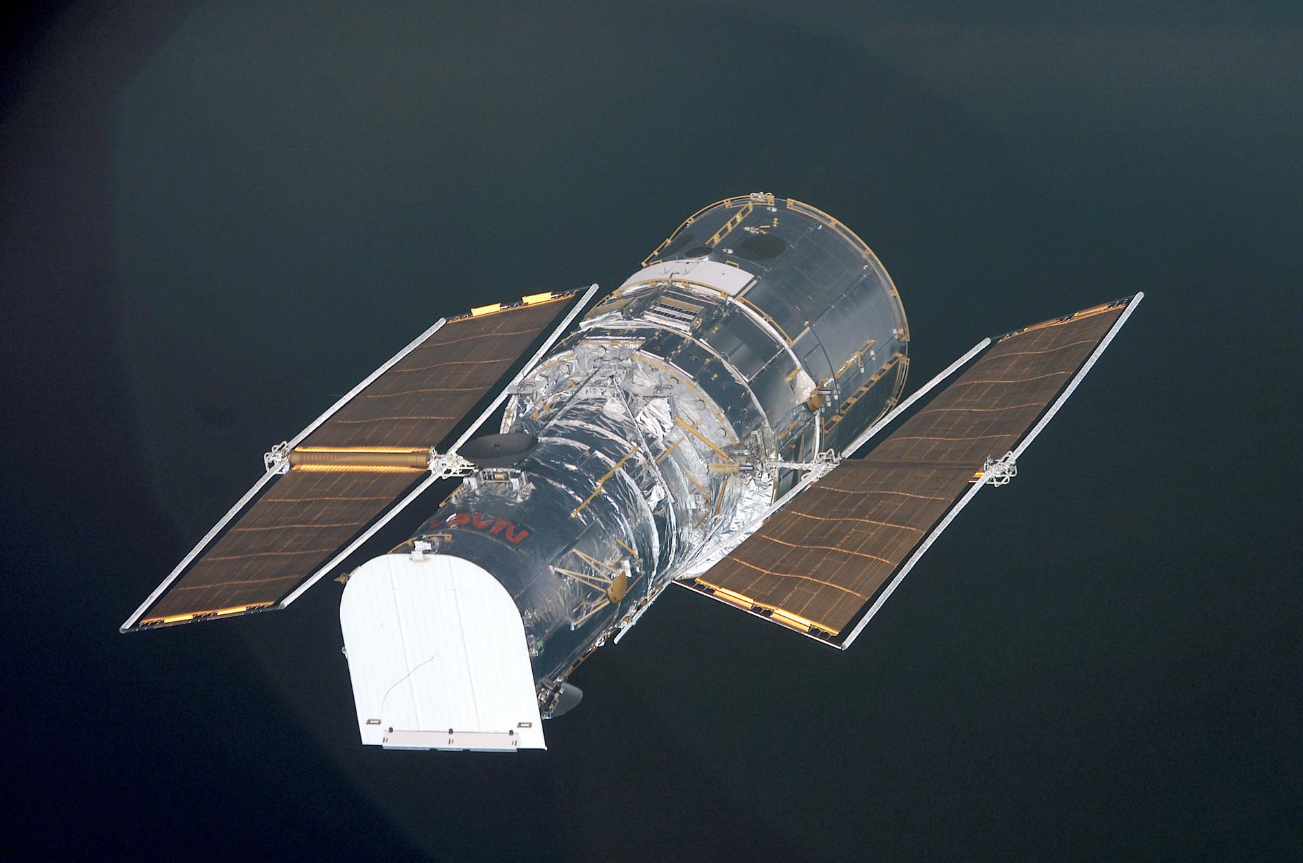 Teleskopet Hubble skickades ut i rymden år 1990. Arkivbild.