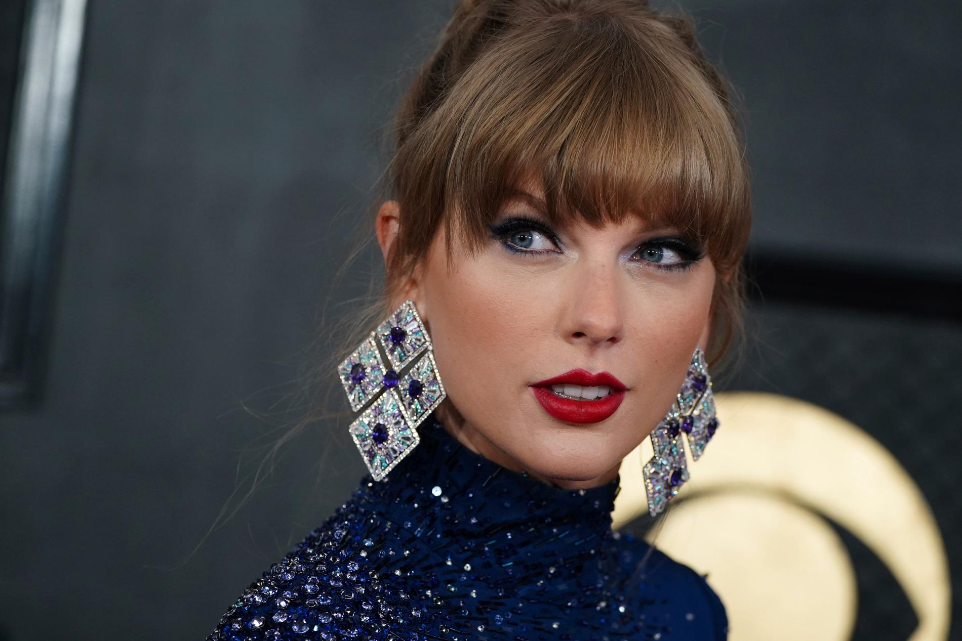 Taylor Swoft på Grammy-galan i mars tidigare i år.