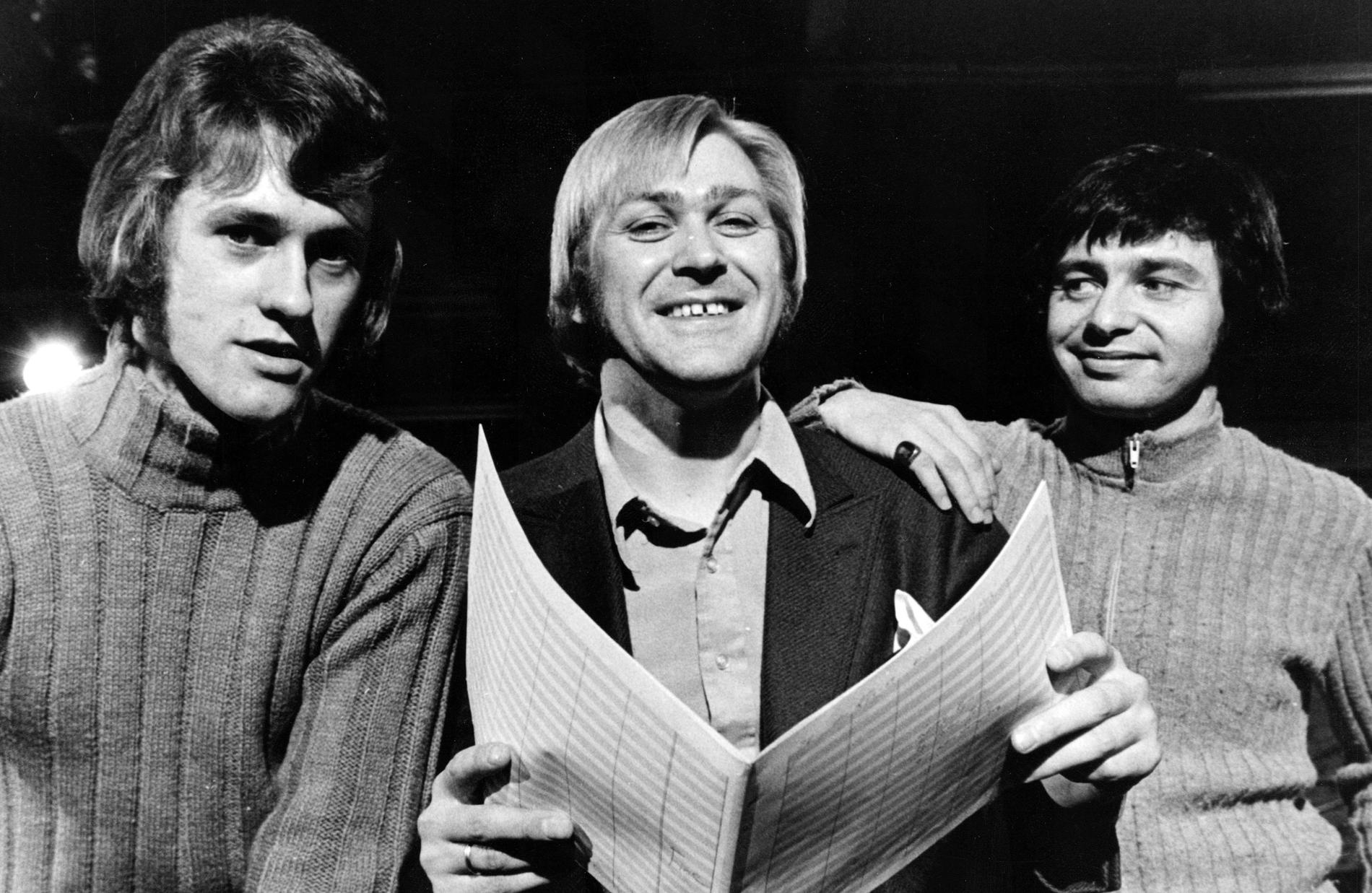 Tommy Körberg, Lasse Samuelsson och Jerry Williams 1969.