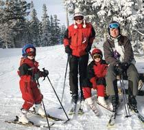Familjen Godin- Elfström från Sundsvall, tre timmar härifrån, besöker ofta Vemdalen för att åka skidor i de varierade backarna.