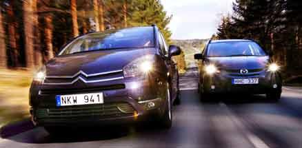 Nya Citroën Picasso mot Mazda 5. Vem tar hem familjebusstiteln?