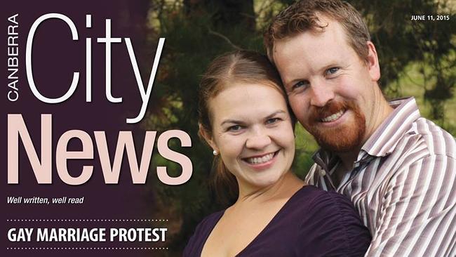 Nick och Sarah Jensen hotar att skilja sig. Foto: Canberra City News.