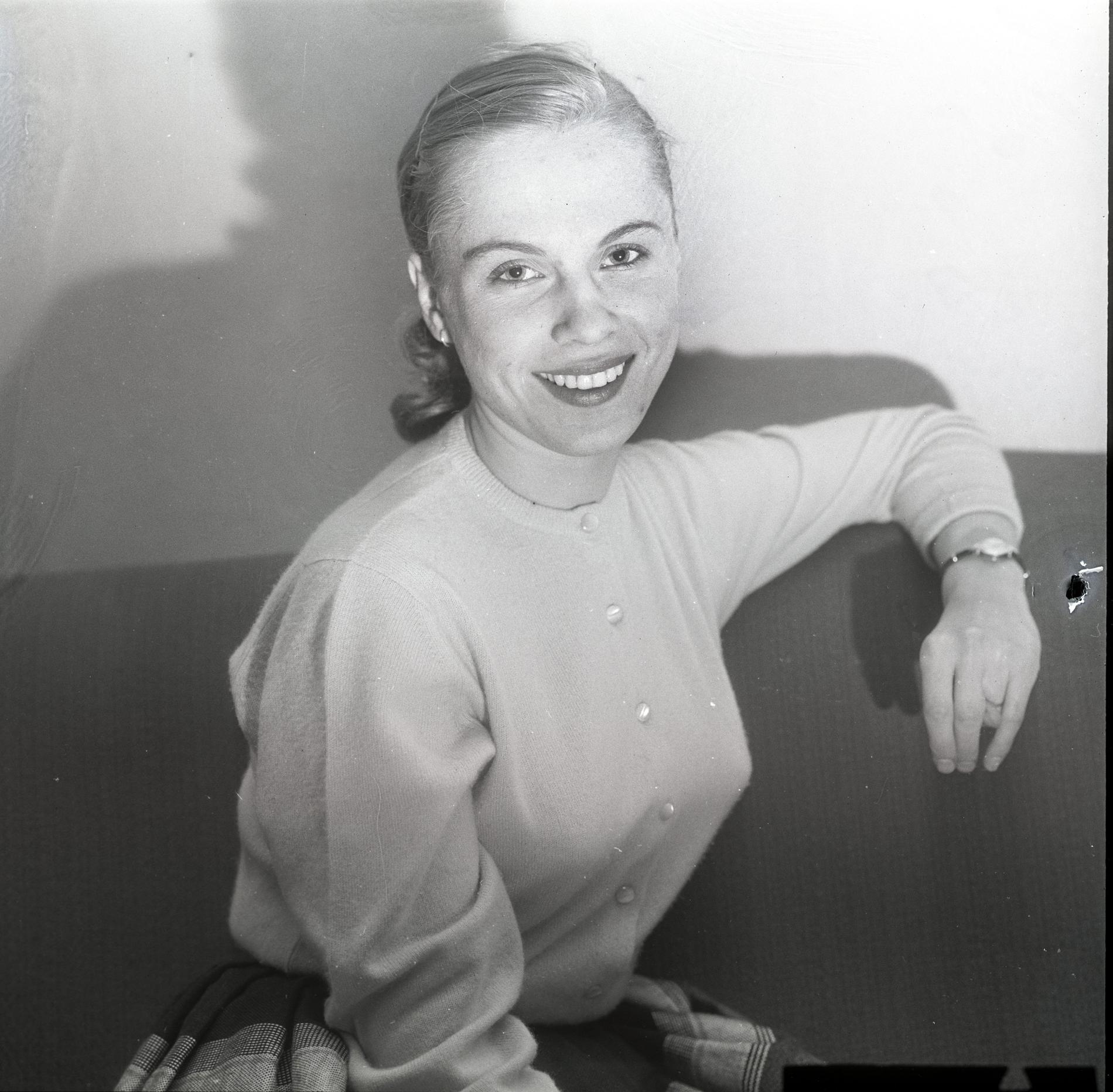 Bibi Andersson fotograferad för Aftonbladet 1956. 