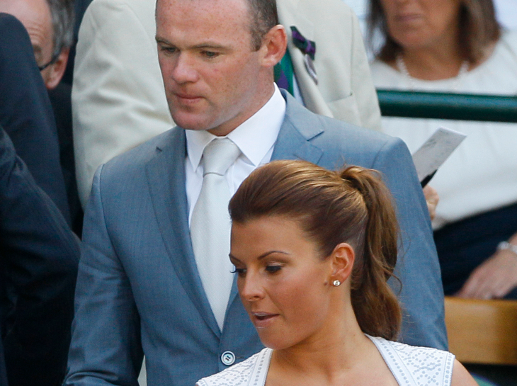 Wayne Rooney med sin fru Coleen