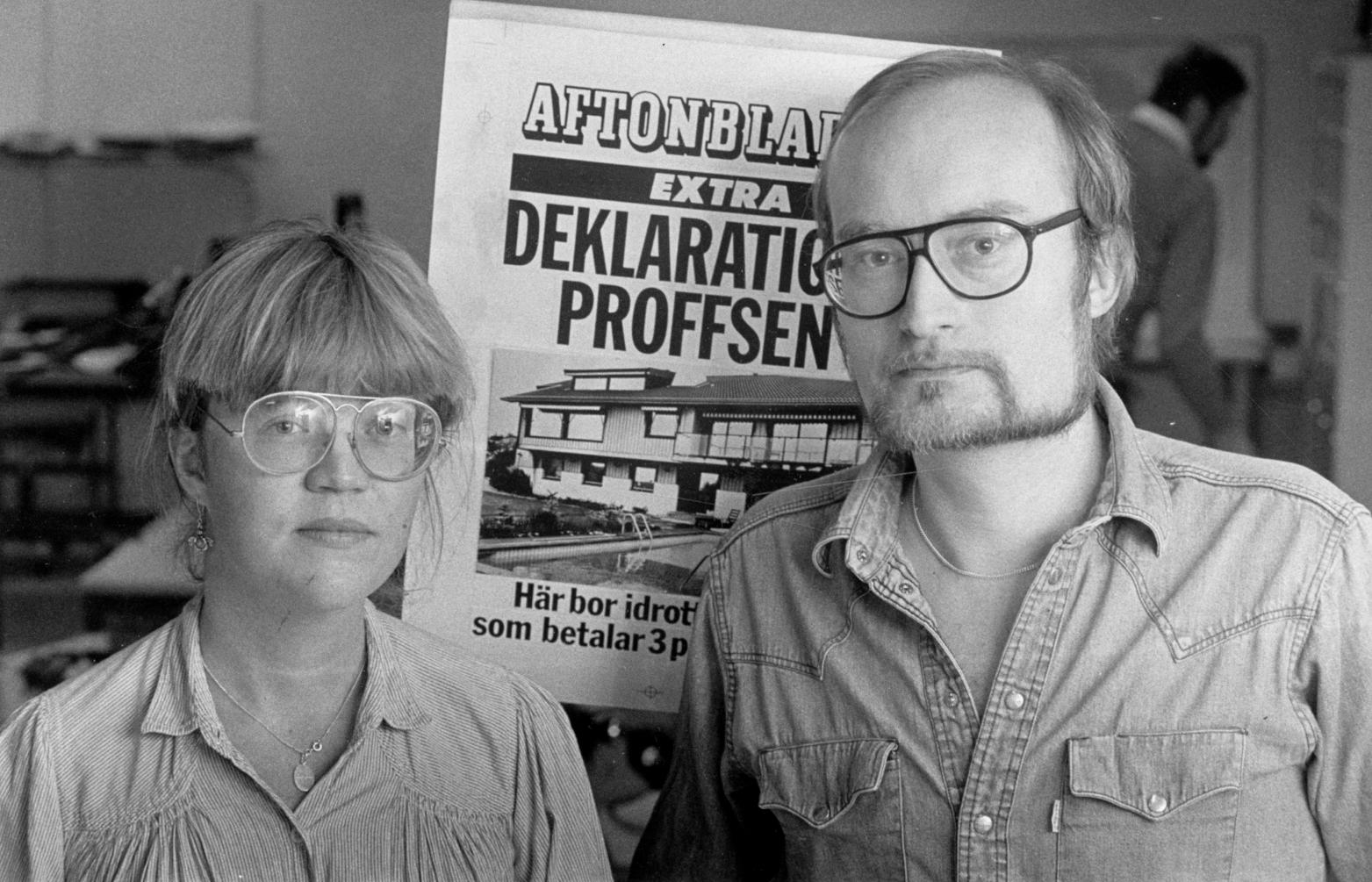 Lena Mellin och Kalle Jungkvist i februari 1981.