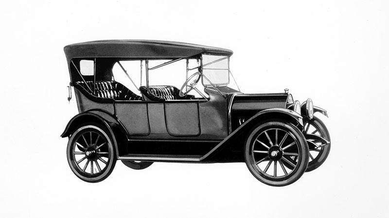En Chevrolet Series H4 "Baby Grand Touring" från 1914.