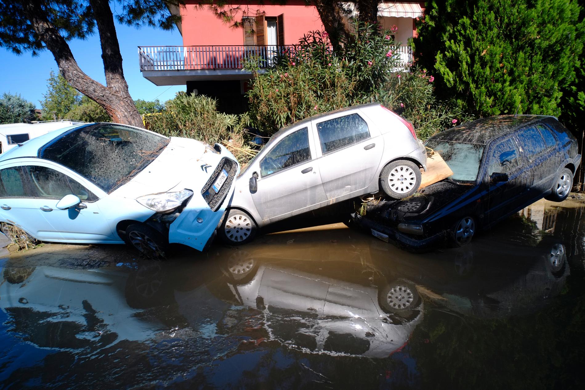 Senigallia har drabbats hårt av översvämningarna.