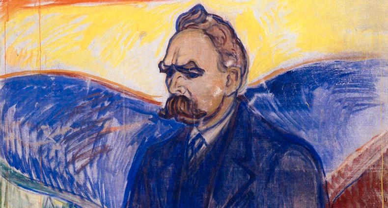 Friedrich Nietzsche som Edvard Munch såg honom, 1906 (olja på duk, detalj).
