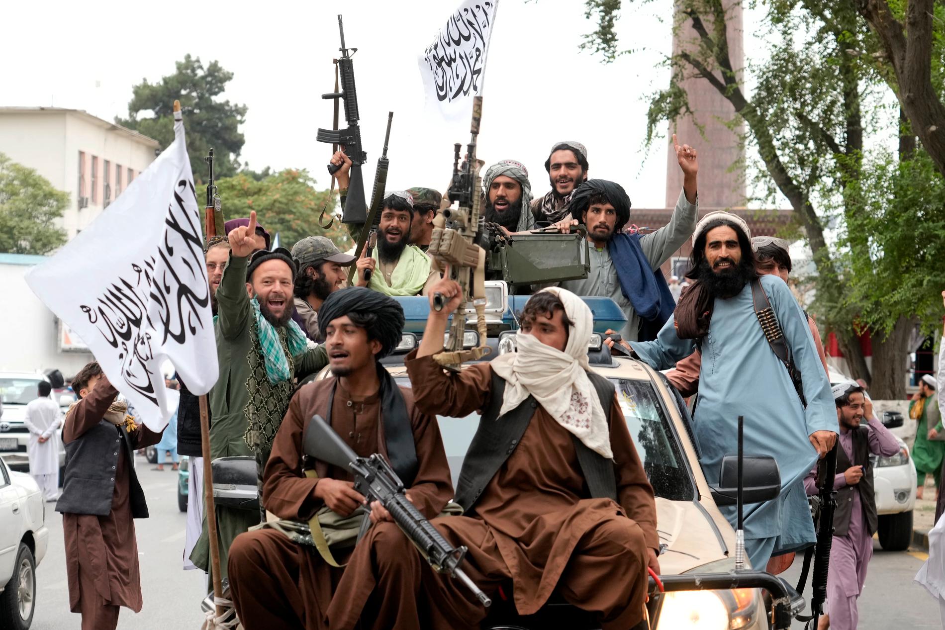 Talibaner firar ett år sedan maktövertagandet i Afghanistan.