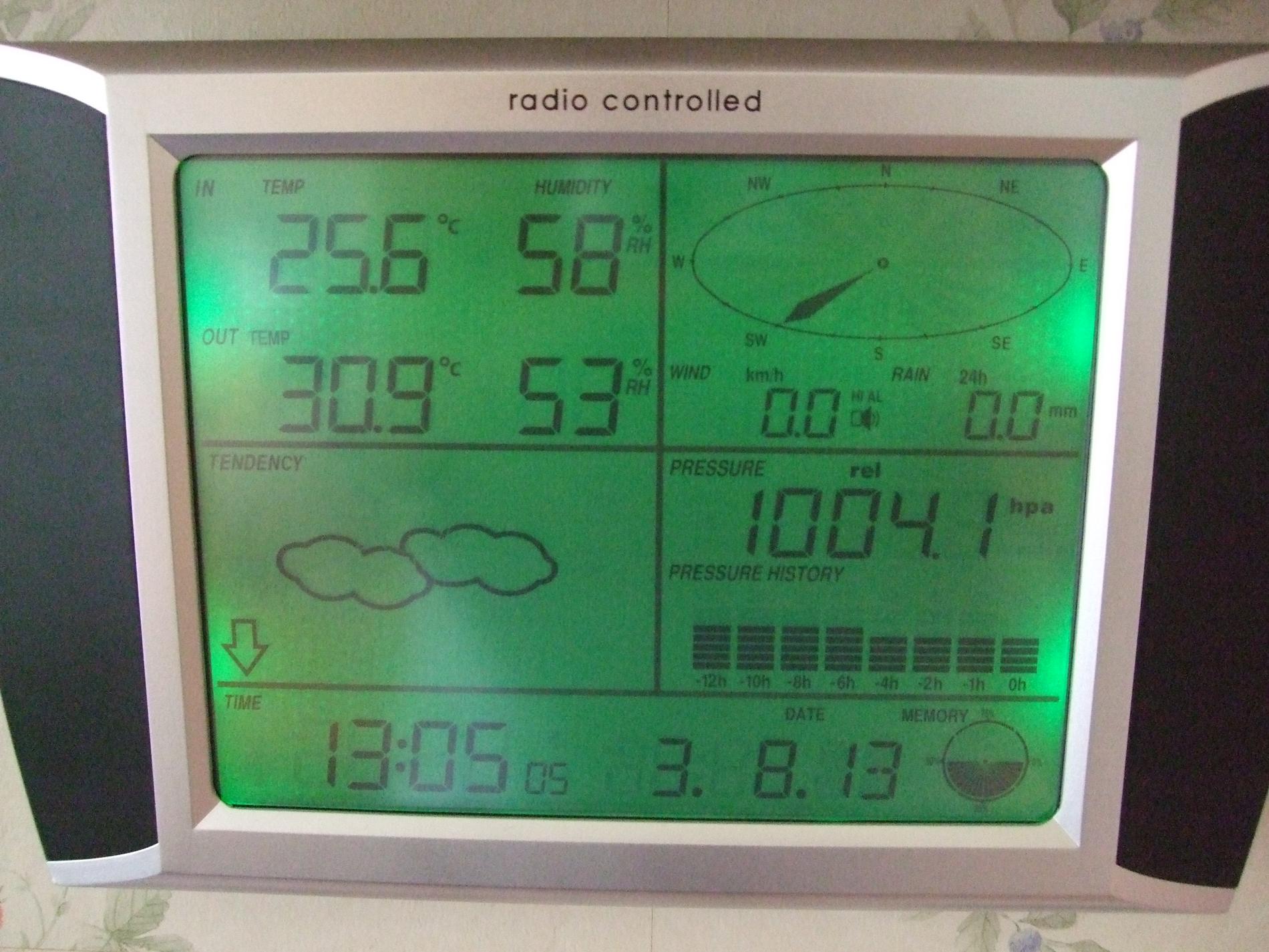 Varmt i Göteborg i dag. 30,9 från fristående mätare uppmätt vid Mollsjön 2,5 mil nordost om Göteborg C