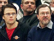 Daniel och Olle Westling – här fotograferade tillsammans på en basketmatch för ett par år sedan.