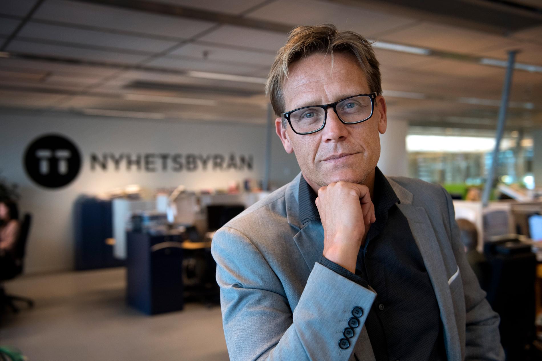 Jonas Eriksson, TT:s vd och chefredaktör.