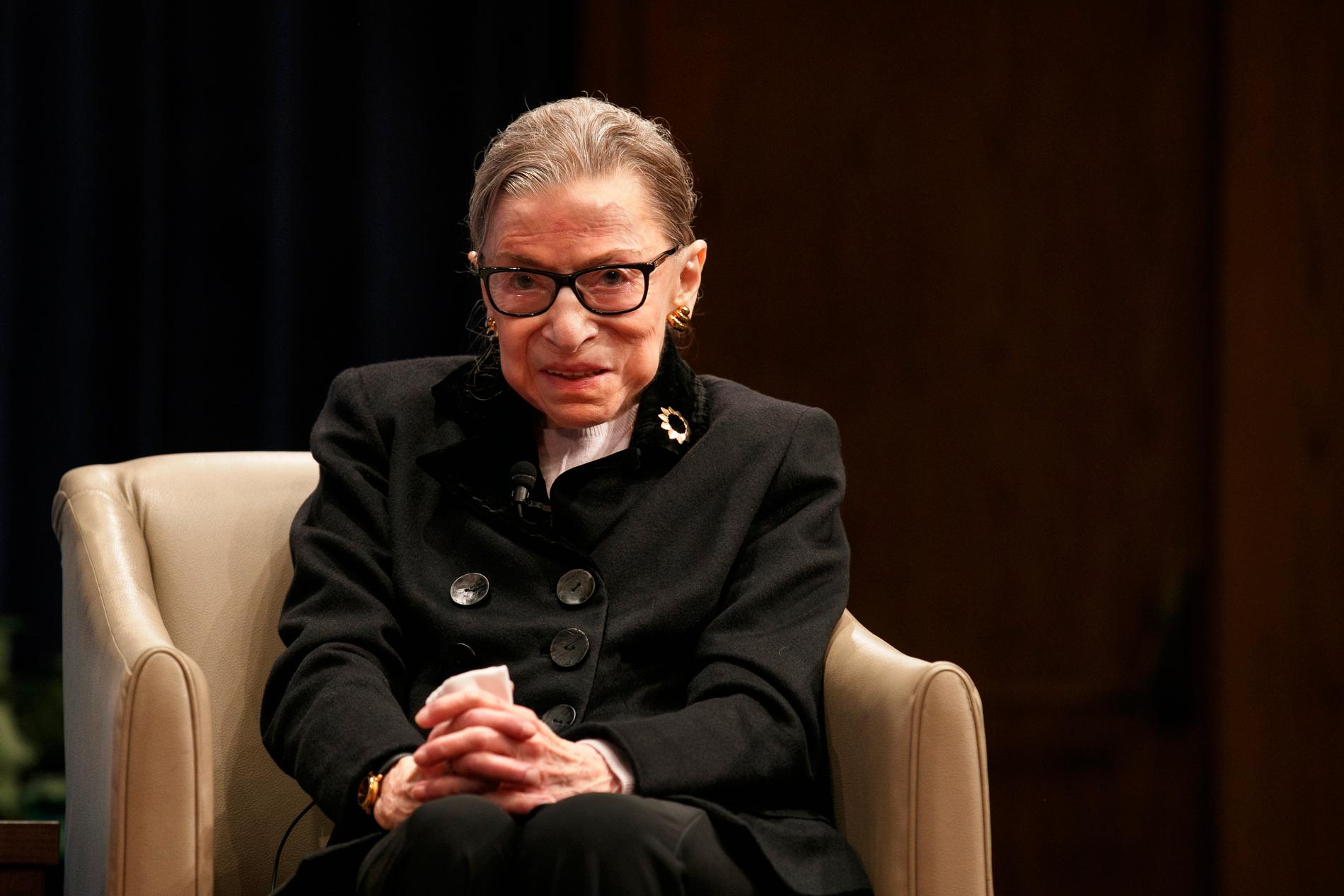 Ruth Bader Ginsburgs cancerbehandling har varit framgångsrik, säger hon i en intervju med CNN. Arkivbild.